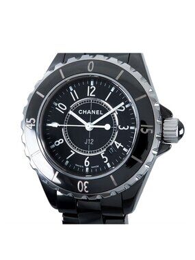 Chanel J12 Black Ceramic SS 33 Date Watch Quartz